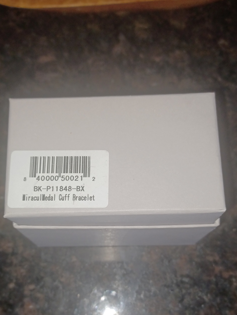 Brand New in Box Berkander by Jeweled Cross Co. Miraculous Medal Cuff Bracelet - Picture 5 of 6